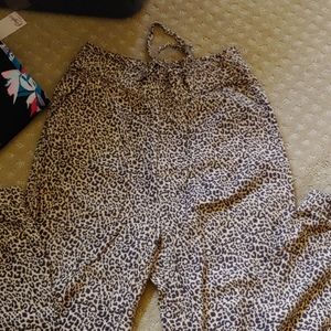 High waist leopard print jogger